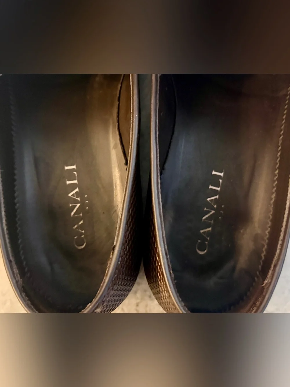 CANALI TASSEL LOAFERS BROWN 40 / 7 US LEATHER $1000 WOVEN INTRECCIATO  SHOES